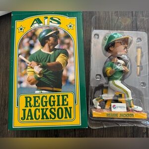 REGGIE JACKSON Oakland A's BOBBLEHEAD 2013 SGA 1973 World Series MVP HOF